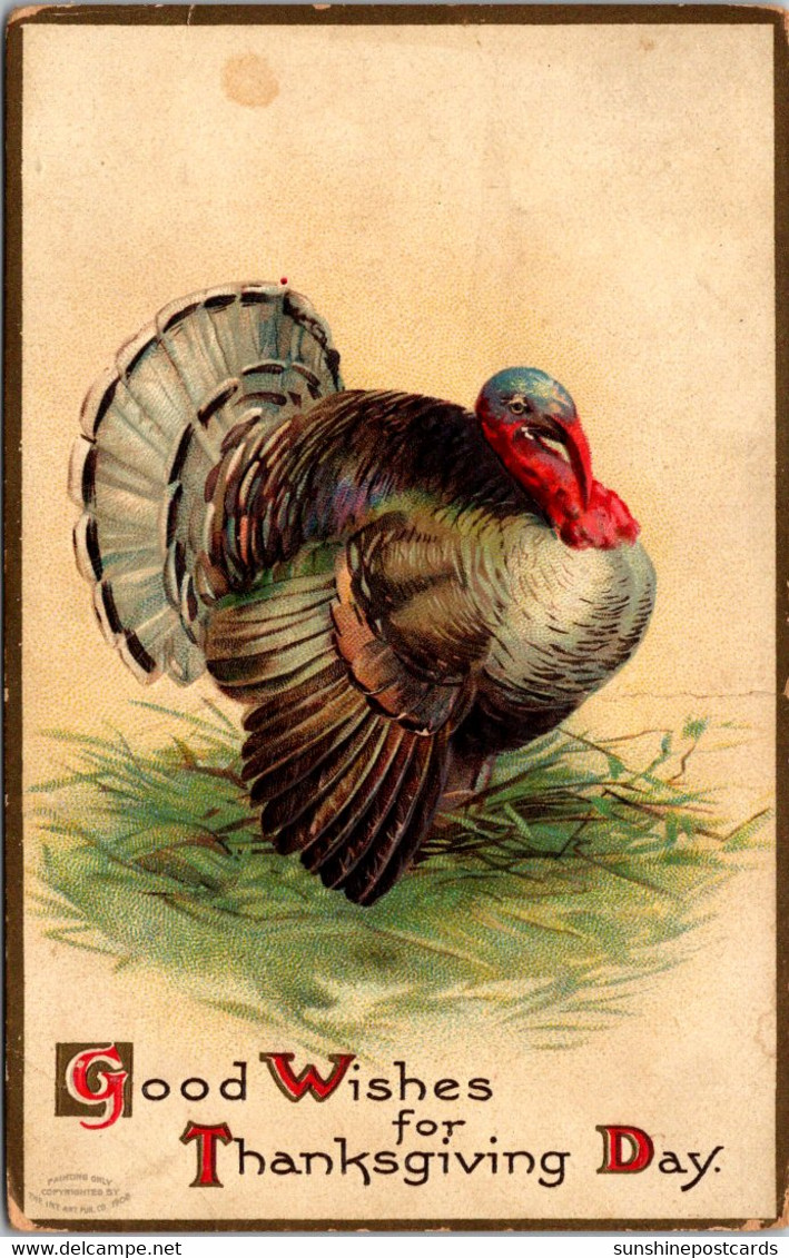 Thanksgiving With Turkey 1908 - Giorno Del Ringraziamento