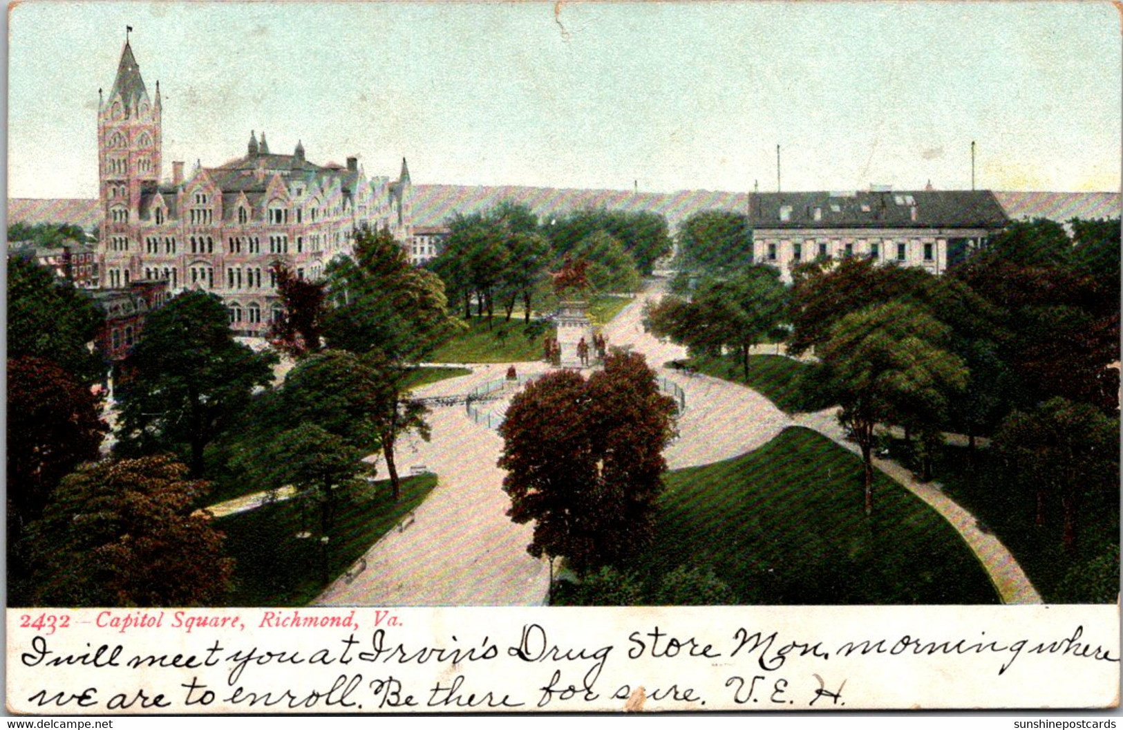 Virginia Richmond Capitol Square 1908 - Richmond