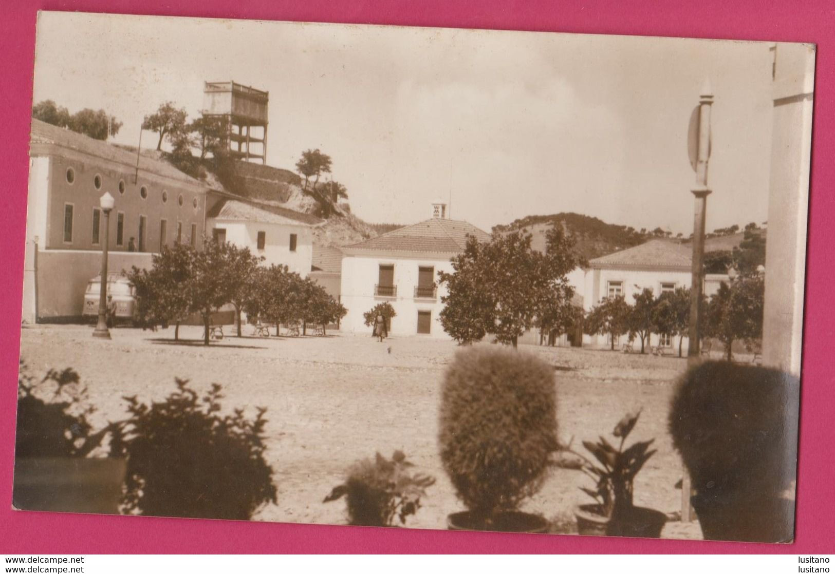 Odemira, Praça Sousa Prado, Postal Fotográfico Com 5 Selos, Portugal, Real Photo Postcard - Beja