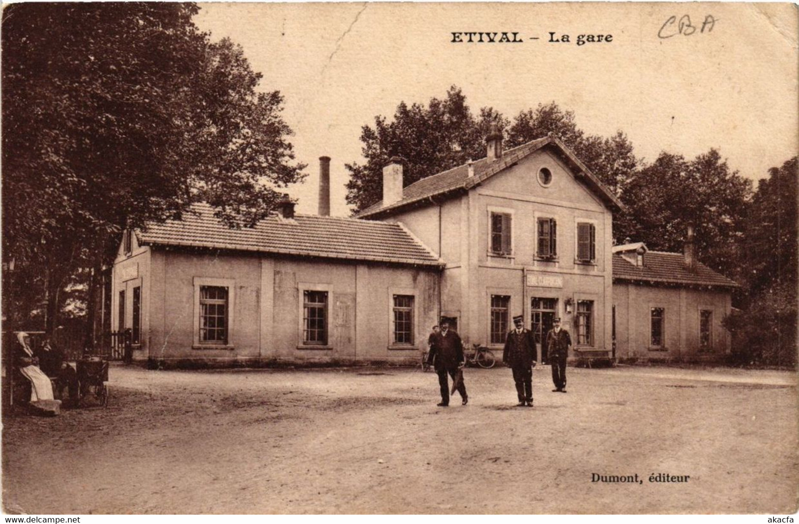 CPA ÉTIVAL La Gare (401154) - Etival Clairefontaine