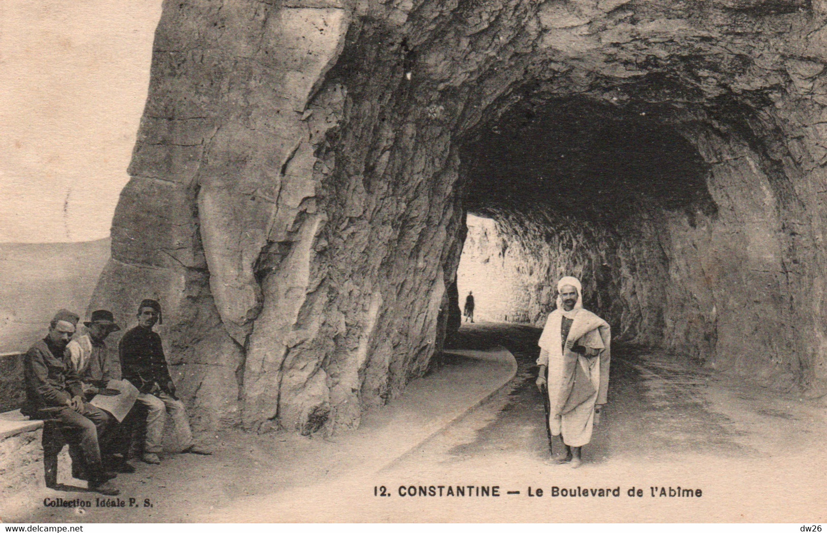 Constantine - Le Boulevard De L'Abime - Collection Idéale P.S. - Carte Animée N° 12 - Constantine