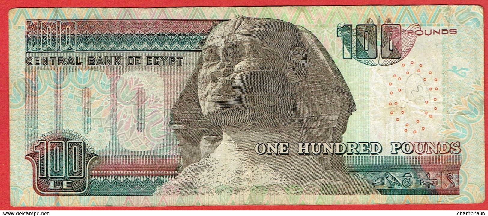 Egypte - Billet De 100 Pounds - 29 Octobre 2000 - P67a - Egypte