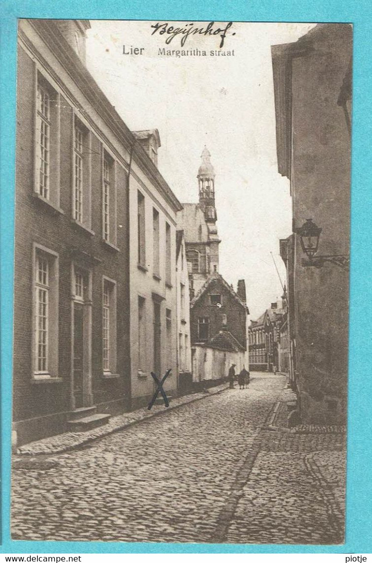 * Lier - Lierre (Antwerpen - Anvers) * Margaritha Straat, Begijnhof, Béguinage, Straatzicht, Unique, Rare, Old - Lier