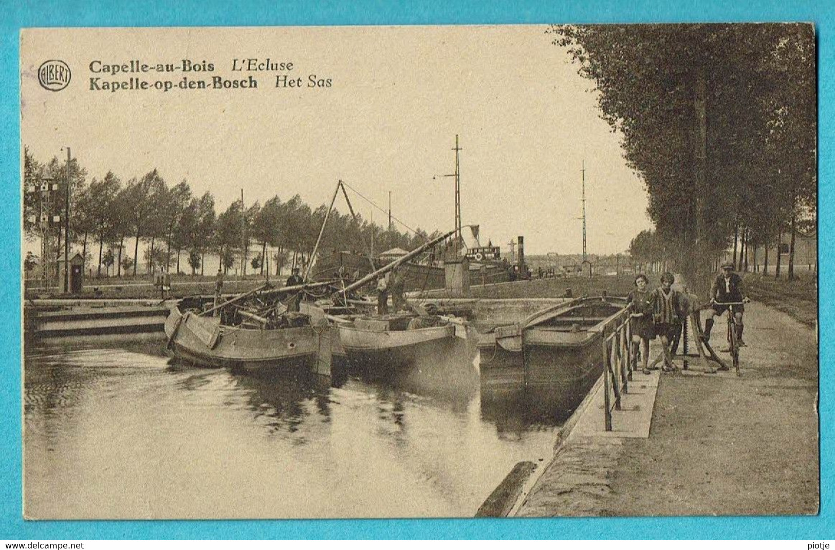 * Kapelle Op Den Bos - Capelle Au Bois (Vlaams Brabant) * (Albert, Edit Jos Coosemans) écluse, Sluis, Péniche, Bateau - Kapelle-op-den-Bos