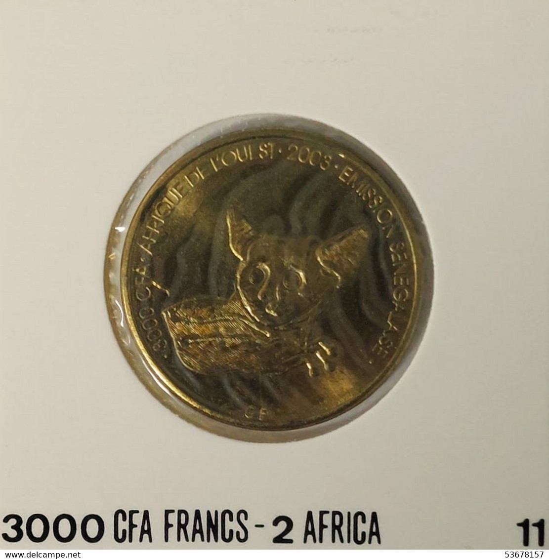 Senegal - 2 Africa-3000 Francs 2003, X# 11 (Fantasy Coin) (#1429) - Sénégal