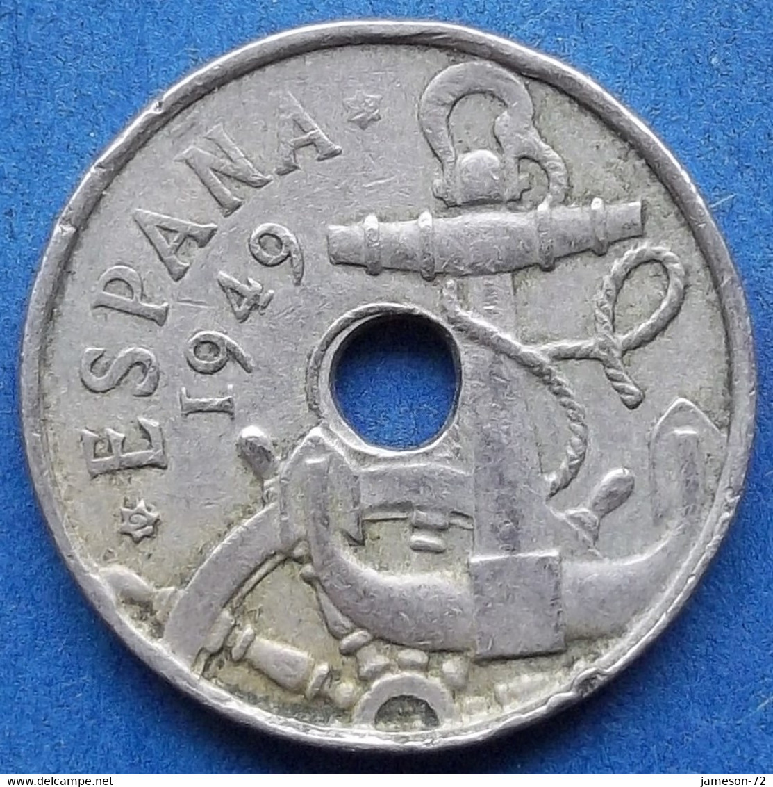 SPAIN - 50 Centimos 1949 KM# 777 Francisco Franco (1936-1975) - Edelweiss Coins - 50 Centesimi