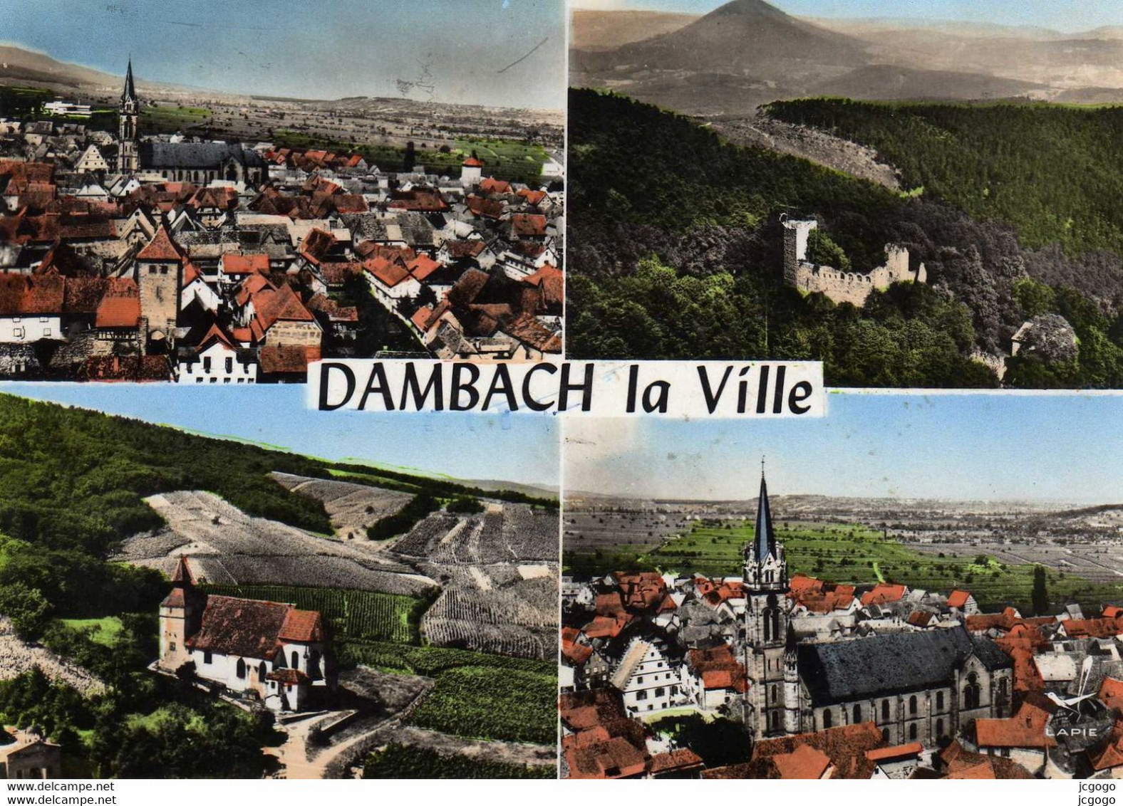 En Avion Au Dessus De DAMBACH-la-VILLE   1961 - Dambach-la-ville