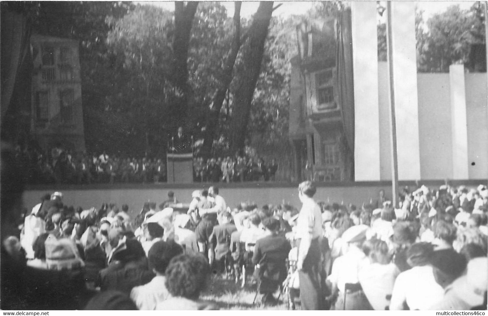 191122C - CARTE PHOTO 69 LYON 1947 Maurice THOREZ Discours Politique Parc De La Tête D'Or - Lyon 6