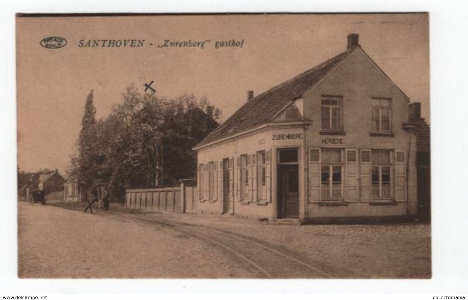 1 Oude Postkaart Santhoven Zandhoven  Herberg Gasthof Zurenborg - Zandhoven