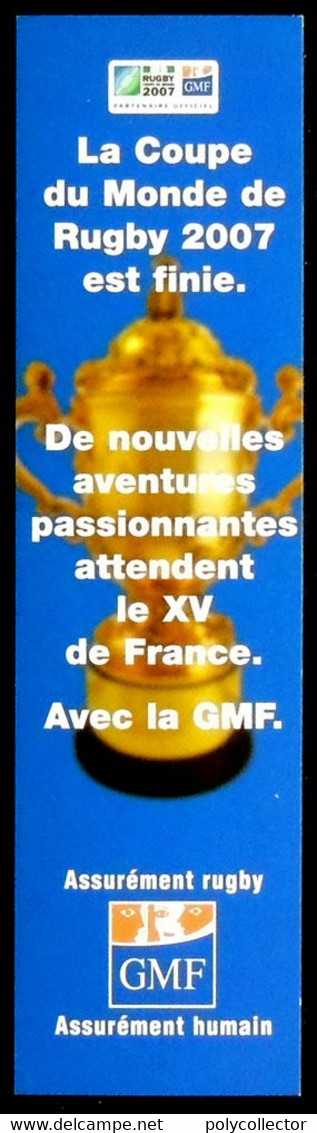 Marque-page Signet : GMF Coupe Du Monde De Rugby 2007 - Marque-Pages