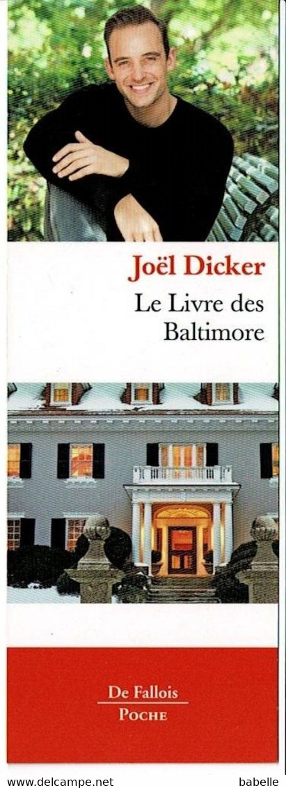 MP éd. De Fallois - Le Livre Des Baltimore De Joël Dicker - Marque-Pages