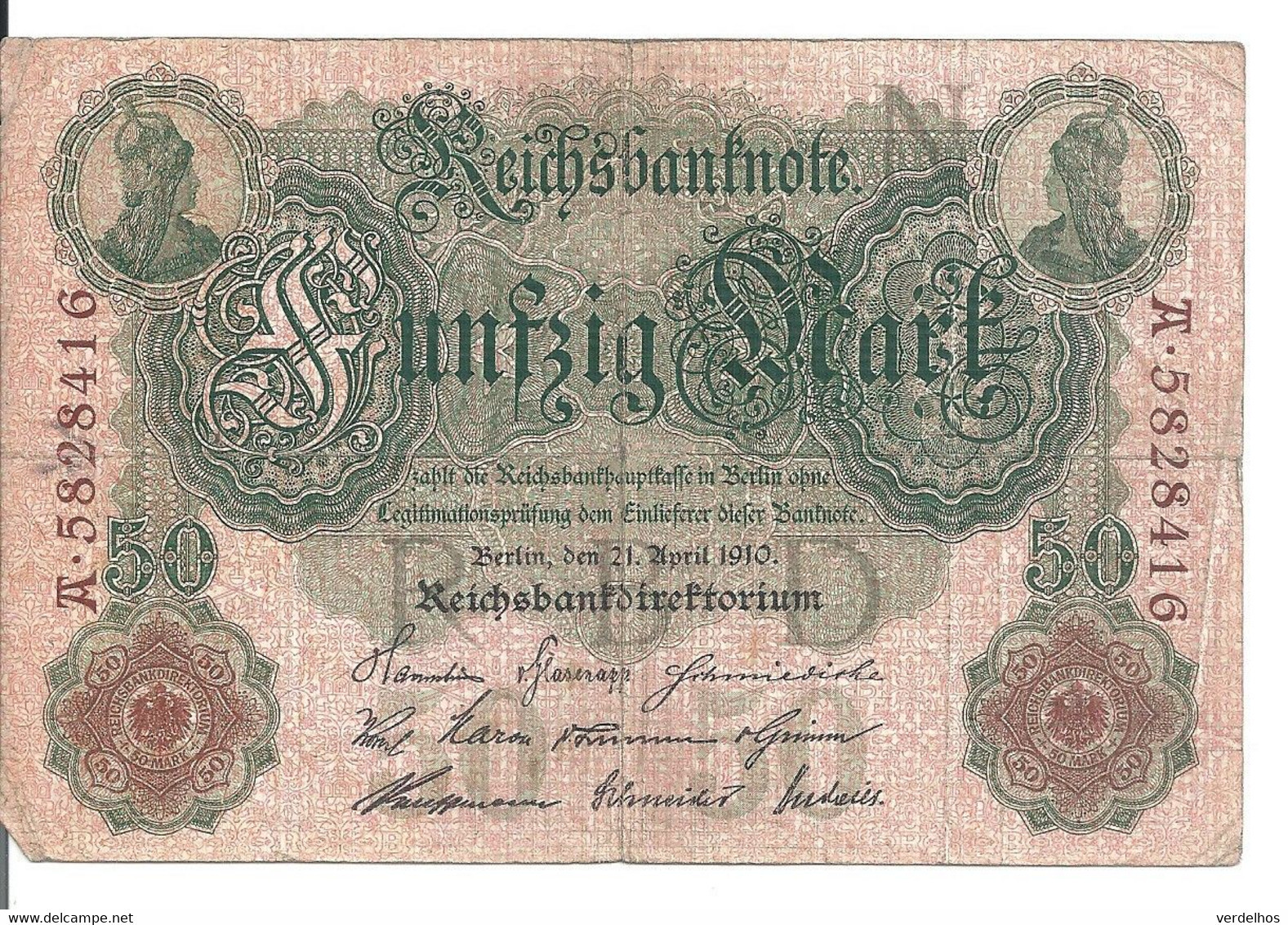 ALLEMAGNE 50 MARK 1910 VF P 41 - 50 Mark