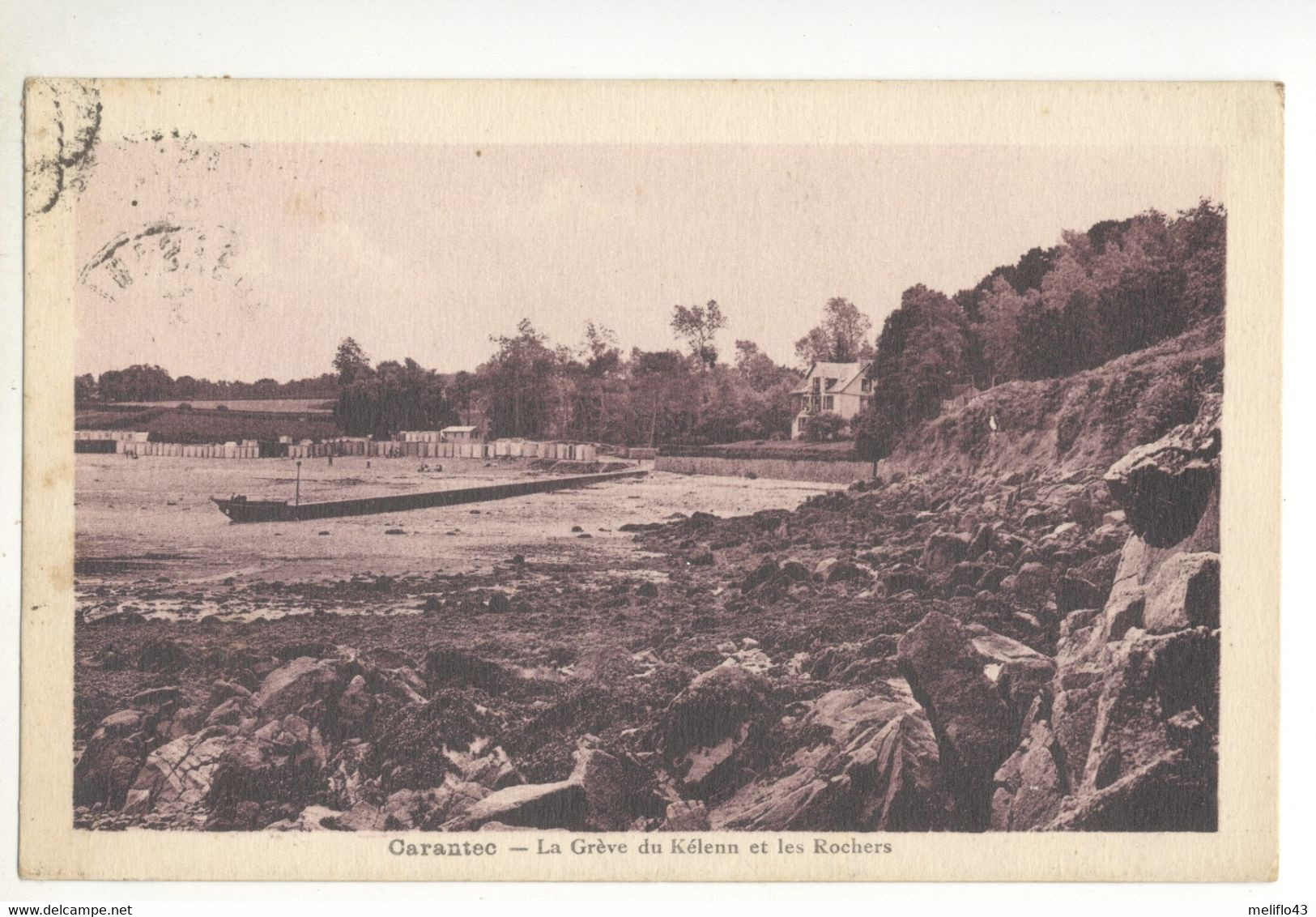 29/CPA - Carantec - La Grève Du Kélenn Et Les Rochers - Carantec