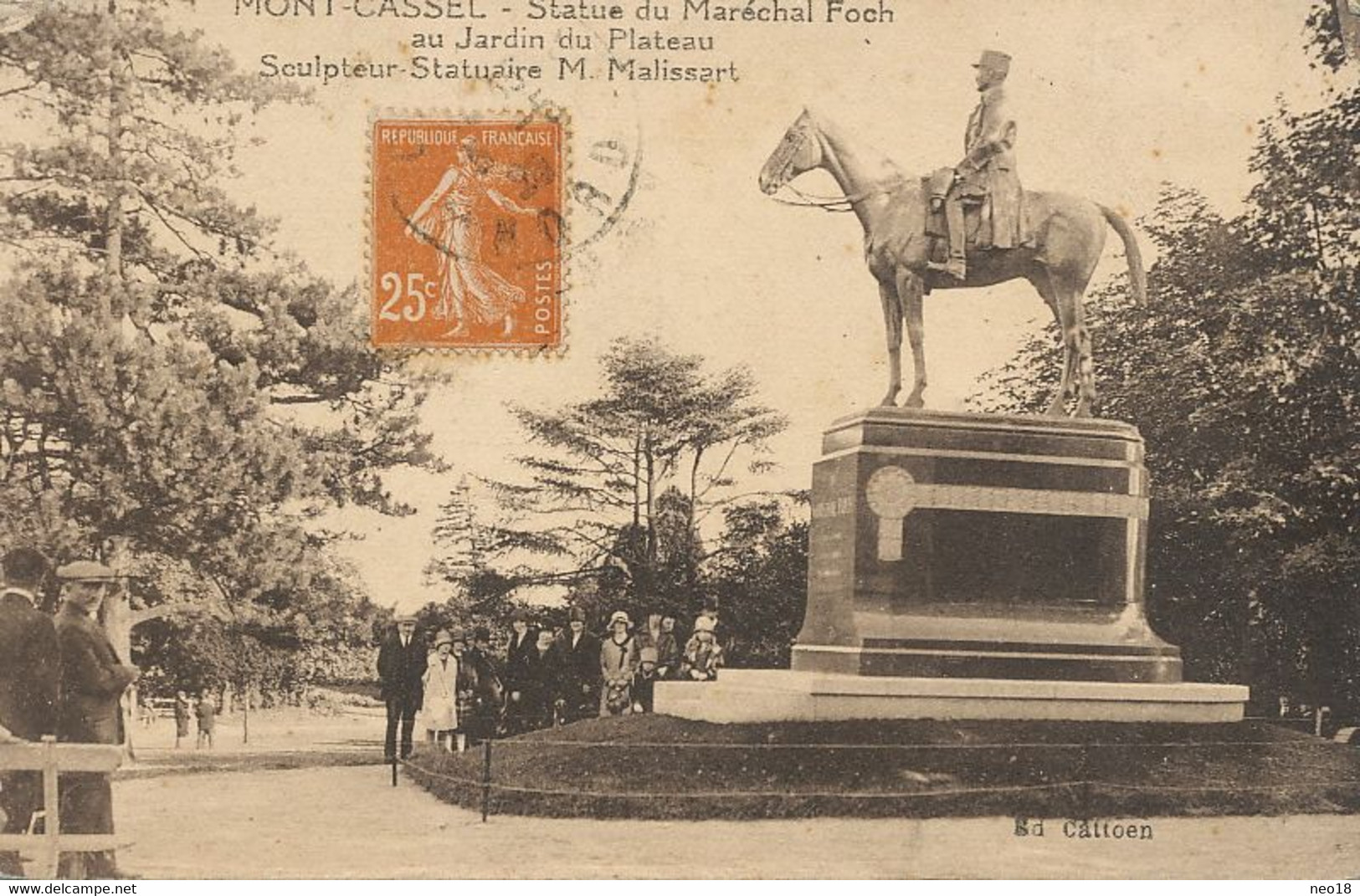 Sculpteur Statuaire M. Malissart Né Anzin Vers Boisville La St Père 28 Statue Foch Mont Cassel - Anzin