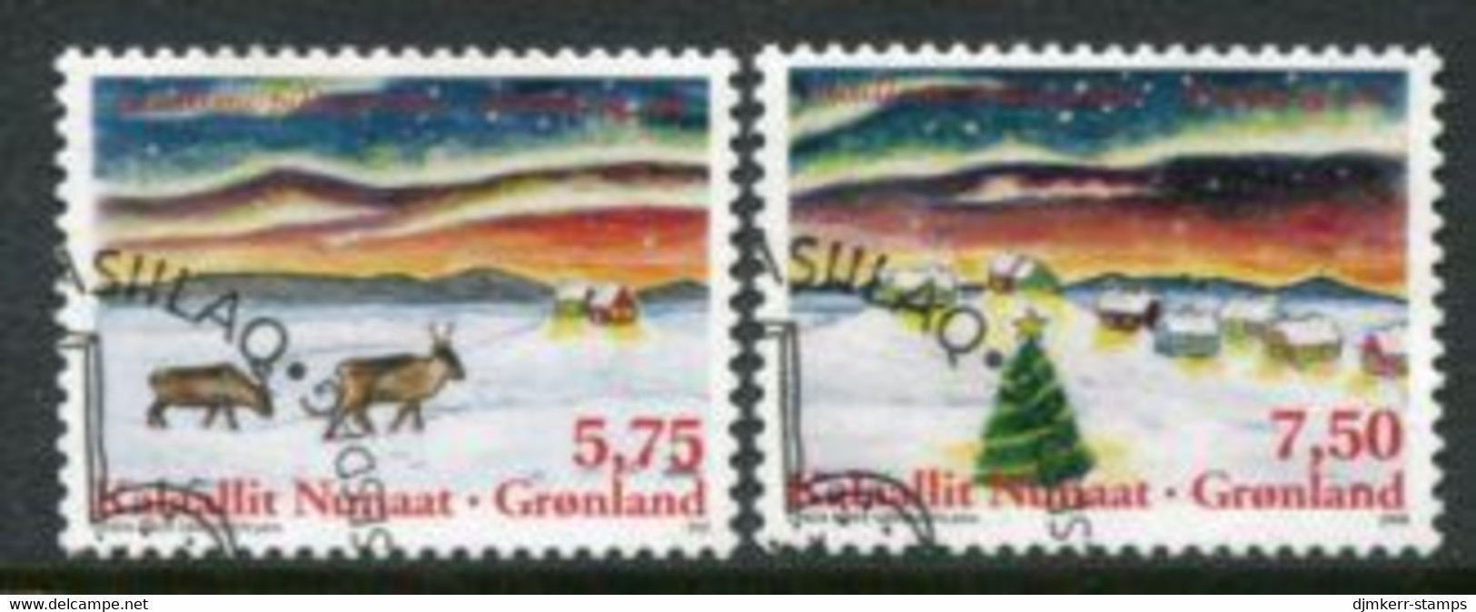 GREENLAND 2008 Christmas Used.   Michel 521-22 - Used Stamps