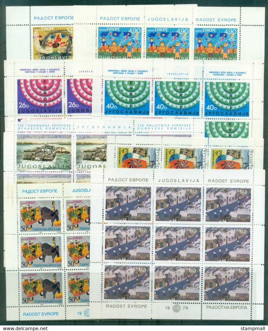Yugoslavia Europa Sheetlets Asst 3 Scans - Colecciones & Series