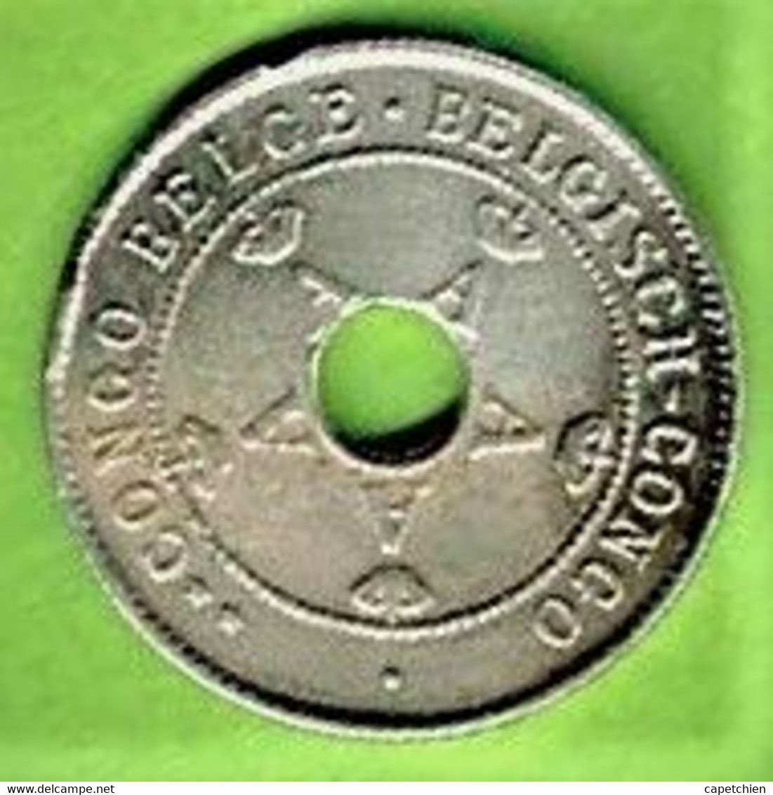 CONGO BELGE / 10 CENTIMES / 1911 - 1910-1934: Albert I