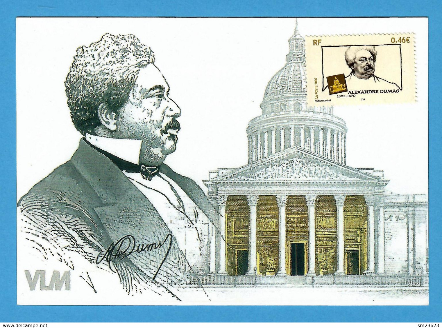 Frankreich / France 2002  Mi.Nr. 3675 , Alexandre Dumas Pére - Maximum Card - Postfrisch / MNH / (**) - Ecrivains