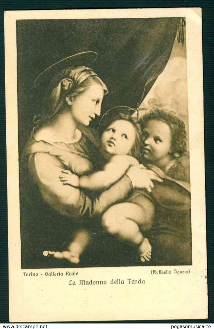 CLF591 - TORINO GALLERIA REALE - LA MADONNA DELLA TENDA RAFFAELLO SANZIO - STORIA POSTALE 1931 - Musei