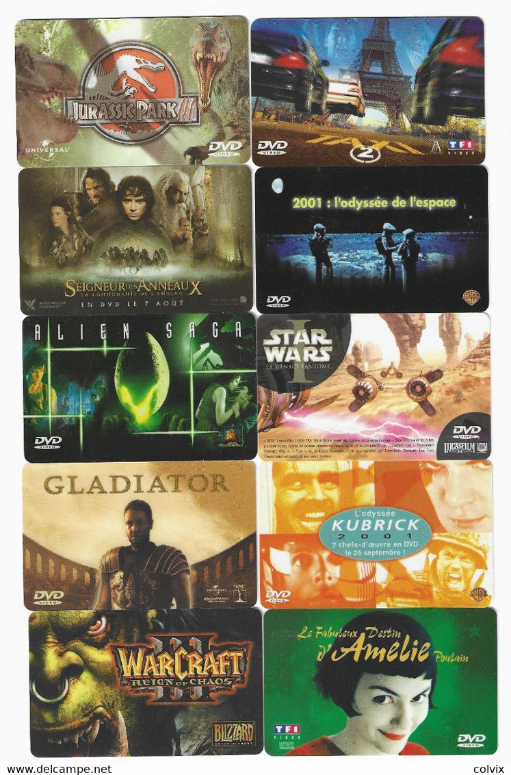 FRANCE LOT 10 CARTES CINEMA BOULANGER - Movie Cards