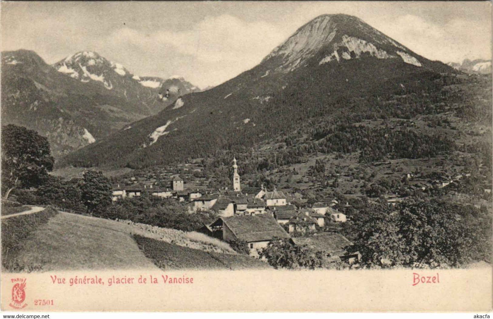 CPA BOZEL Vue Generale - Glacier De La Vanoise (1192099) - Bozel