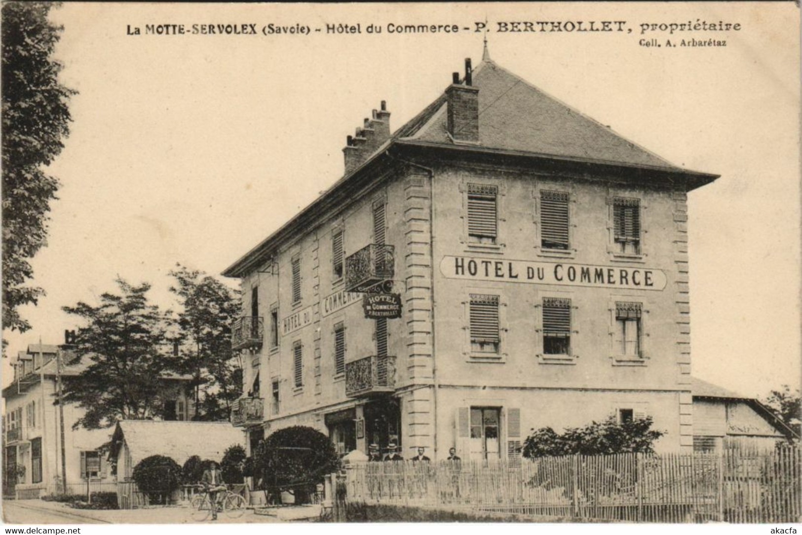 CPA LA MOTTE-SERVOLEX Hotel Du Commerce (1192397) - La Motte Servolex