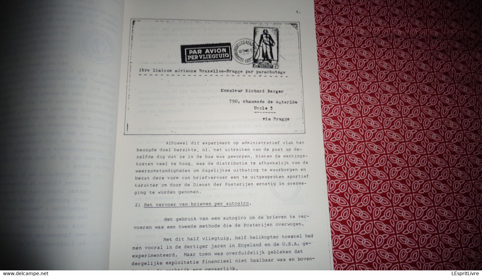 HET ONNSTAAN VAN DE BELGISCHE HELIKOPTER POSTDIENST Marcophilie Aérophilatélie Hélicoptère BELL SABENA Luchtpost - Correo Aéreo E Historia Postal