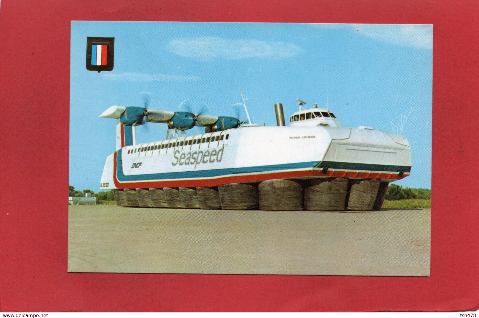 AEROGLISSEUR---SEASPEED----SNCF---Ingénieur Jean Bertin--voir 2 Scans - Hovercrafts