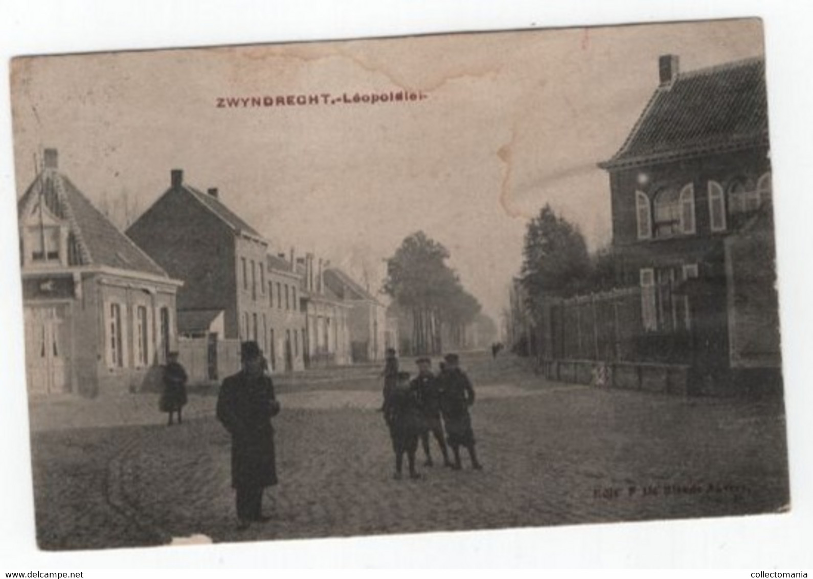 1 Oude Postkaart Zwijndrecht Leopoldlei - Zwijndrecht
