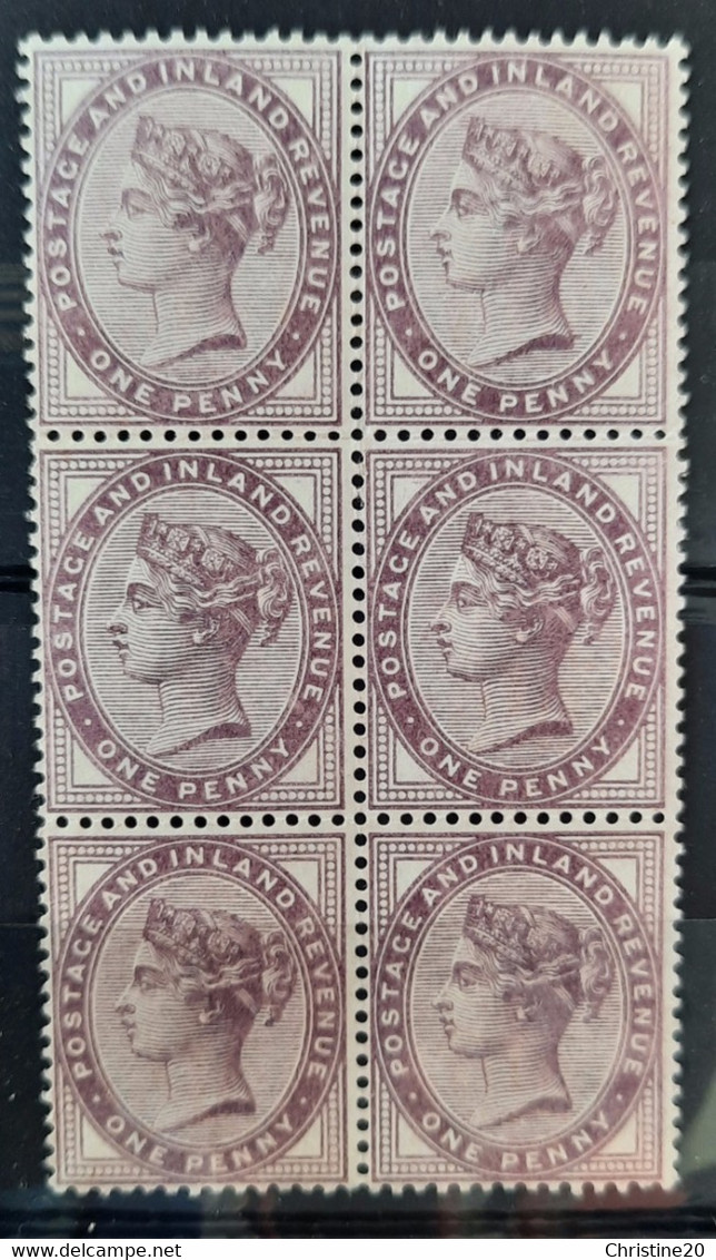 Grande-Bretagne 1881 N°73 En Bloc De 6 **TB - Unused Stamps