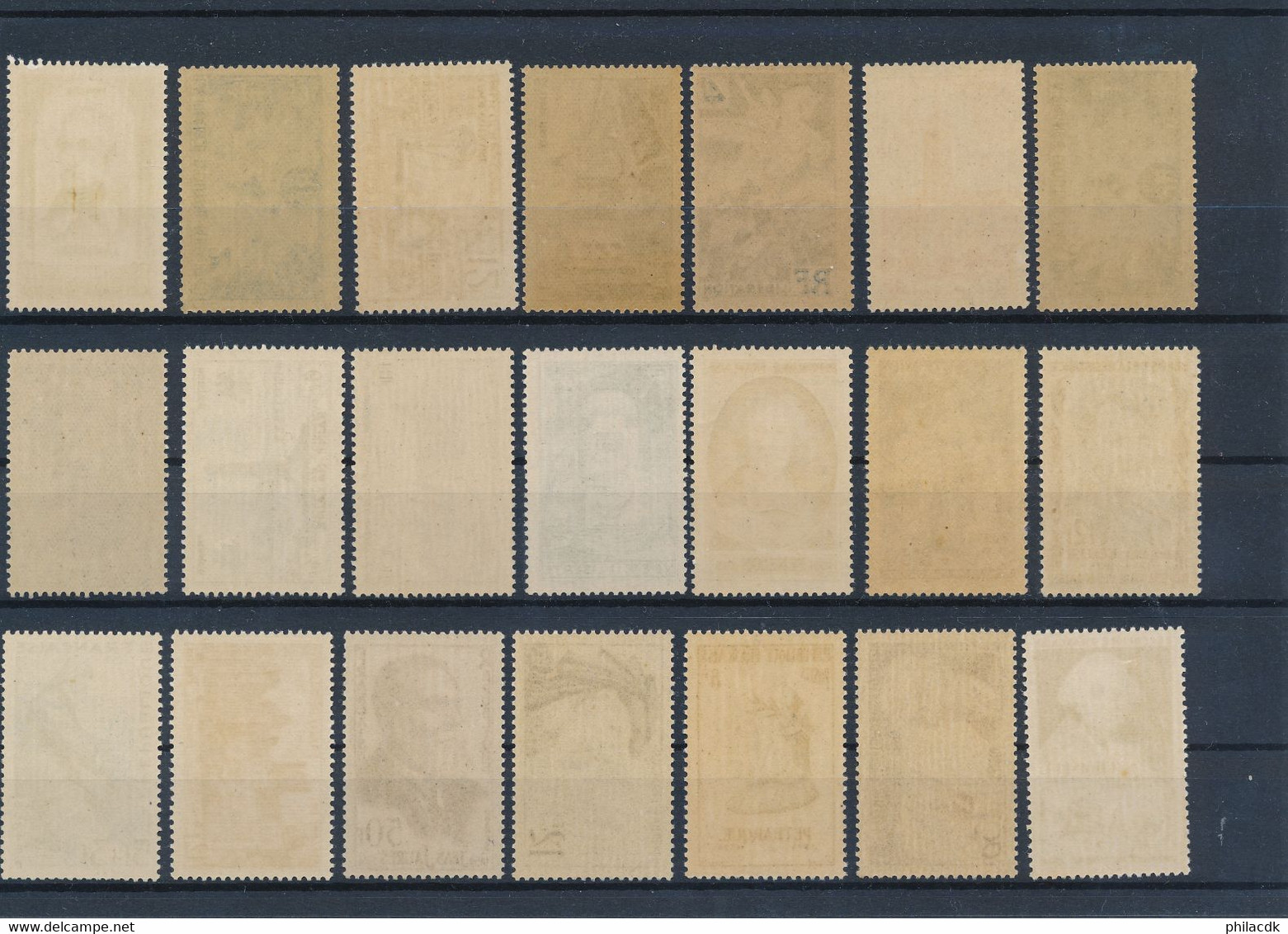 FRANCE - DEPART 1€ - 60 SCANNS - COLLECTION DE 752 TIMBRES NEUFS** SANS CHARNIERE POUR ETUDE - Collections