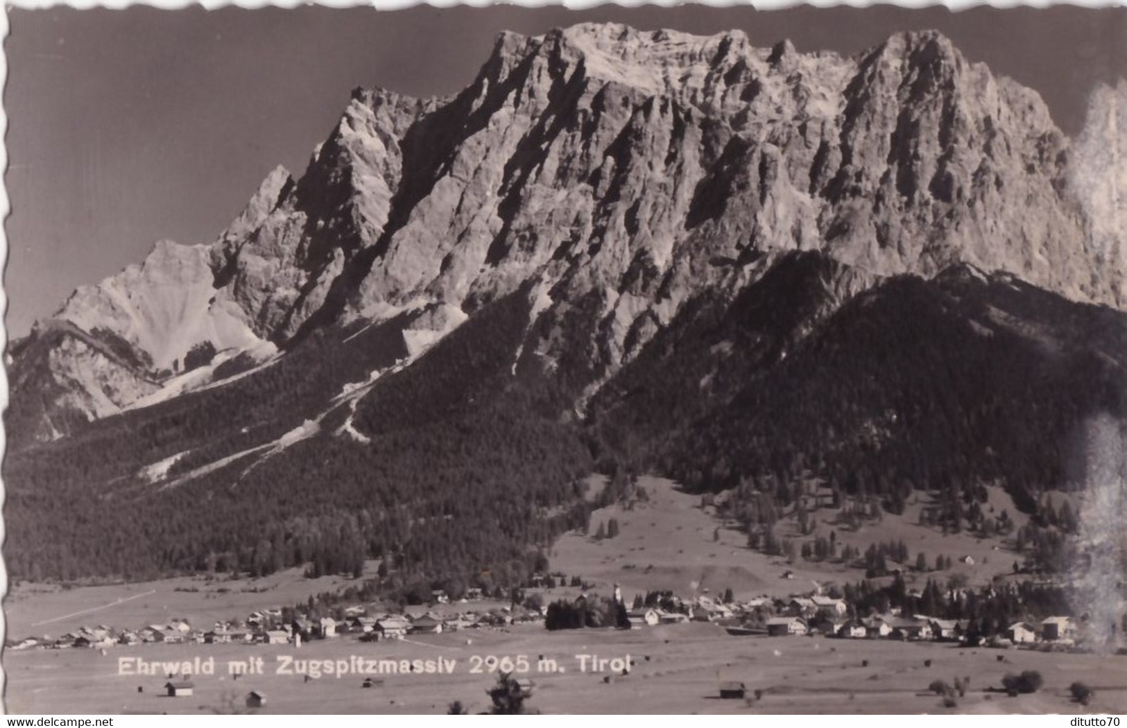 Ehrwald - Mit Zugspitzmassiv - Tirol - Formato Piccolo Viaggiata Mancante Di Affrancatura – FE170 - Ehrwald