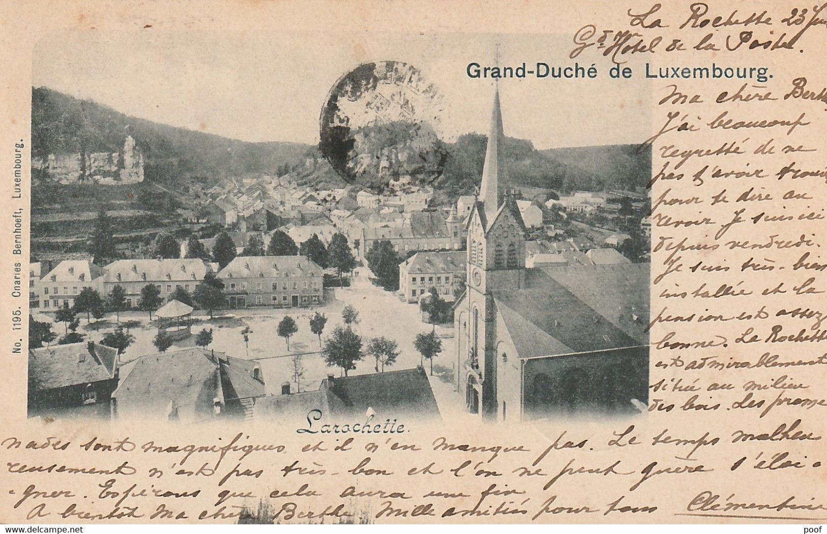 Larochette : Panorama Eglise --- 1902 - Fels