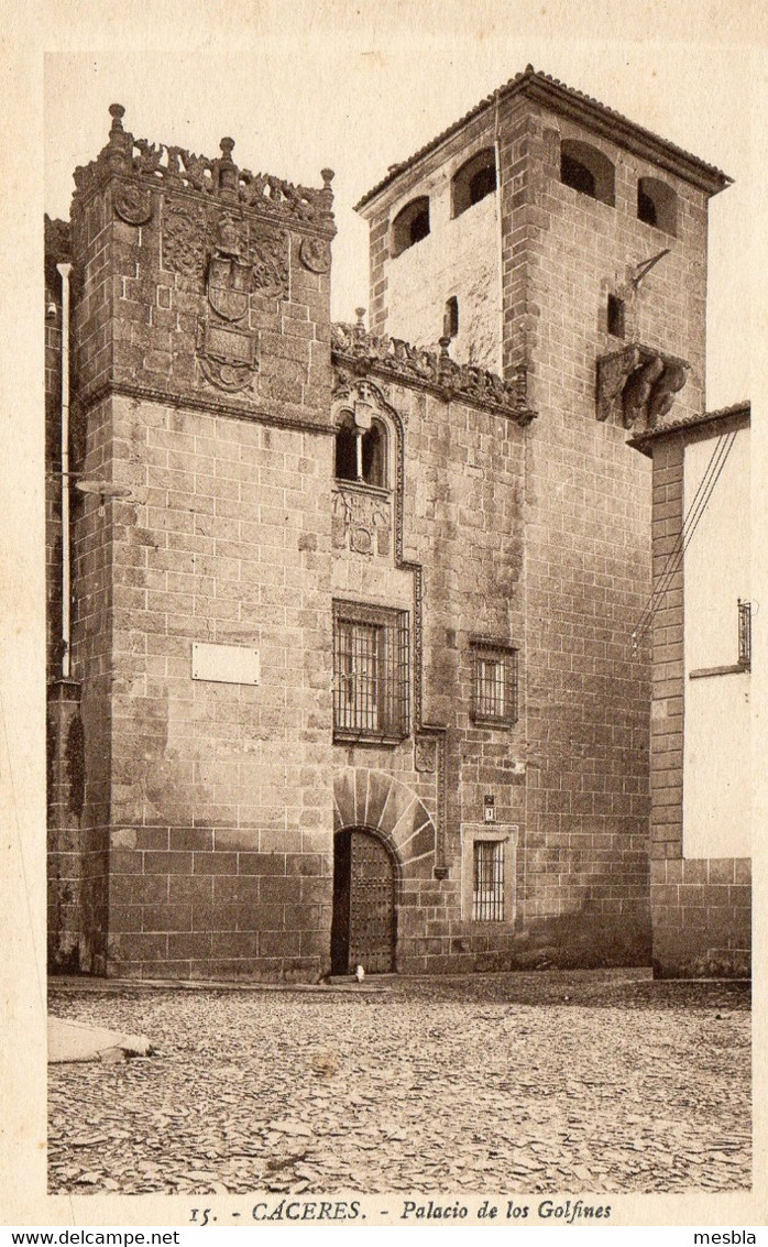 CPA -  CACERES  -  Palacio De Los Golfines - Cáceres