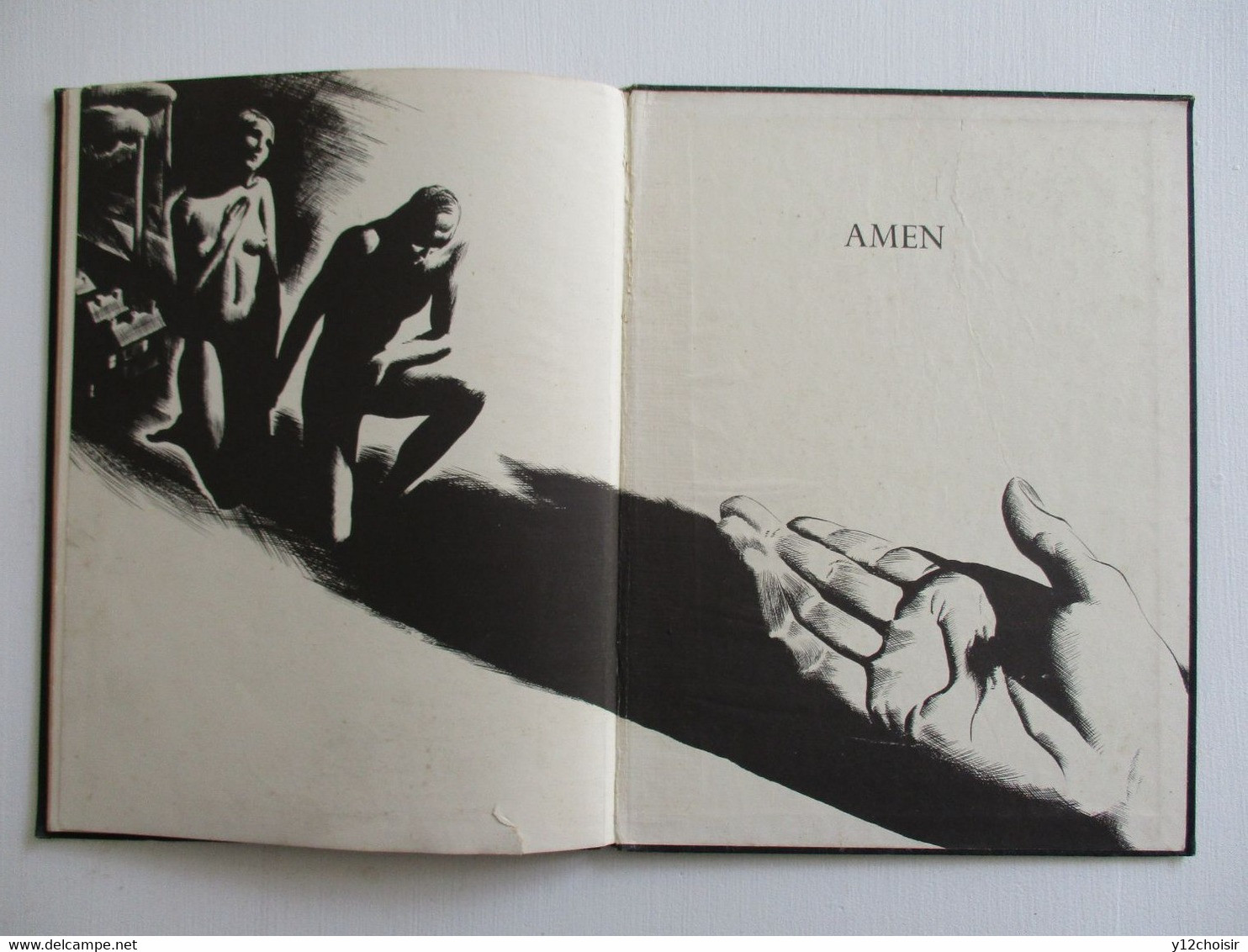LIVRE 1946 THE LORD'S PRAYER IN BLACK AND WHITE JONATHAN CAPE THIRTY BEDFORD LONDON LONDRES DESSINS ARTHUR WRAGG