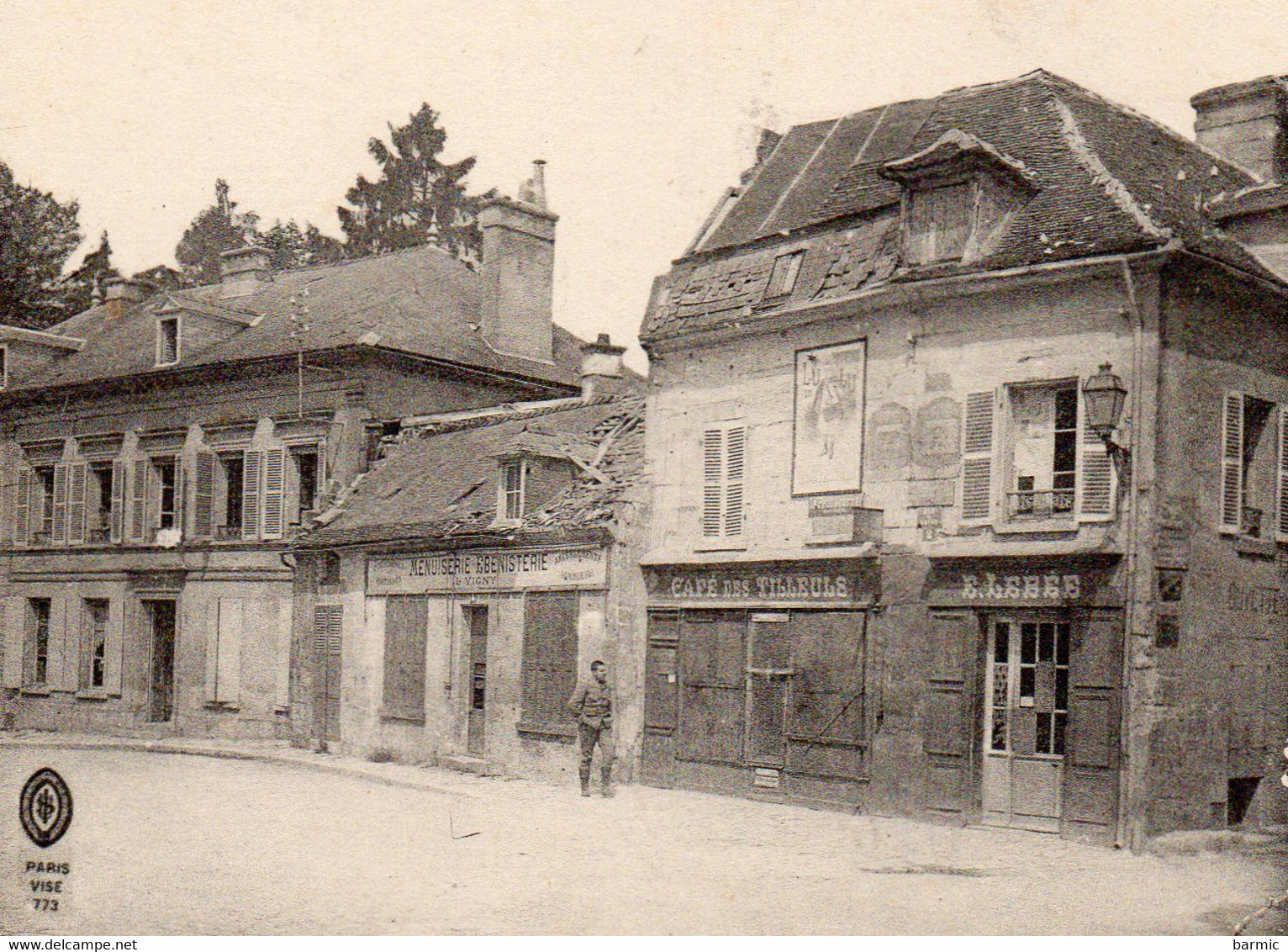 VIC SUR AISNE, LA RUE DE NOYON, GRANDE GUERRE 1914-1915 REF 4700 - Vic Sur Aisne