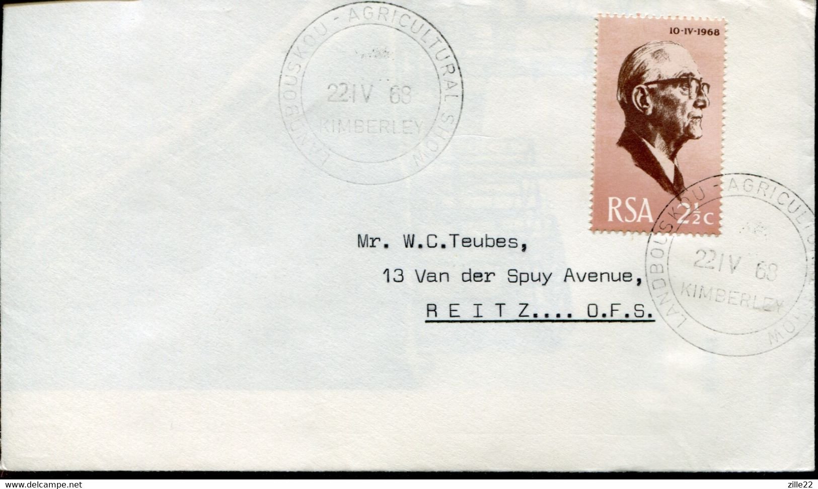 RSA - Republik Südafrika - Pharma FDC Addressed Or Special Cover Or Card - Mi# 361 - Inauguration President Fouche - Briefe U. Dokumente