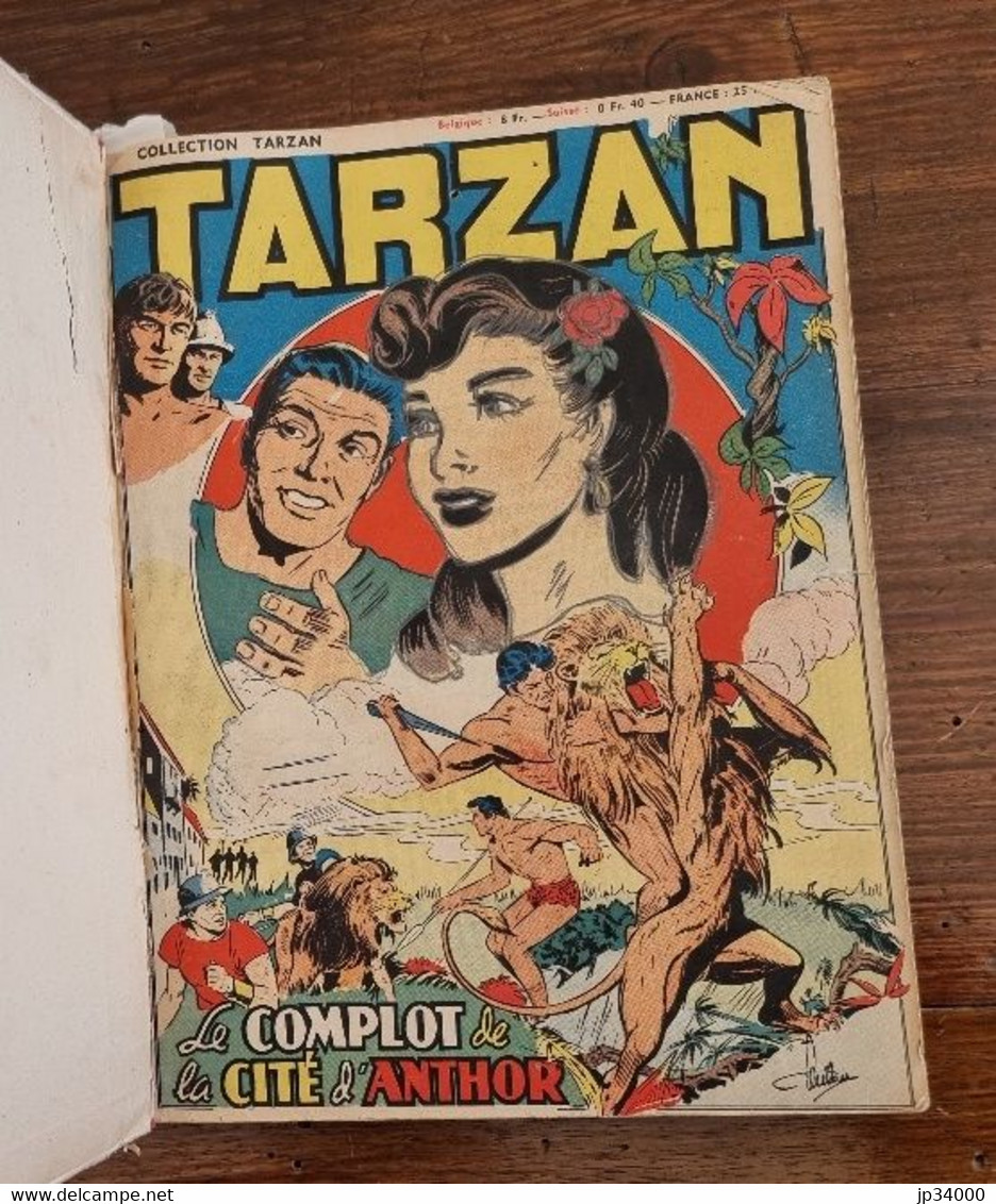 TARZAN Recueil N°9 Contenant Les N°89 à 98 (Collection S1  Publiée En 1951 ) BE - Tarzan