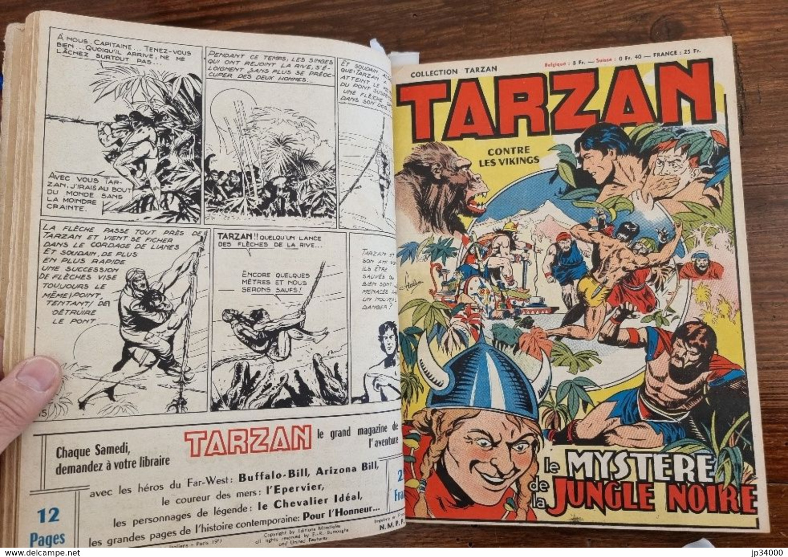 TARZAN Recueil N°9 Contenant Les N°89 à 98 (Collection S1  Publiée En 1951 ) BE - Tarzan