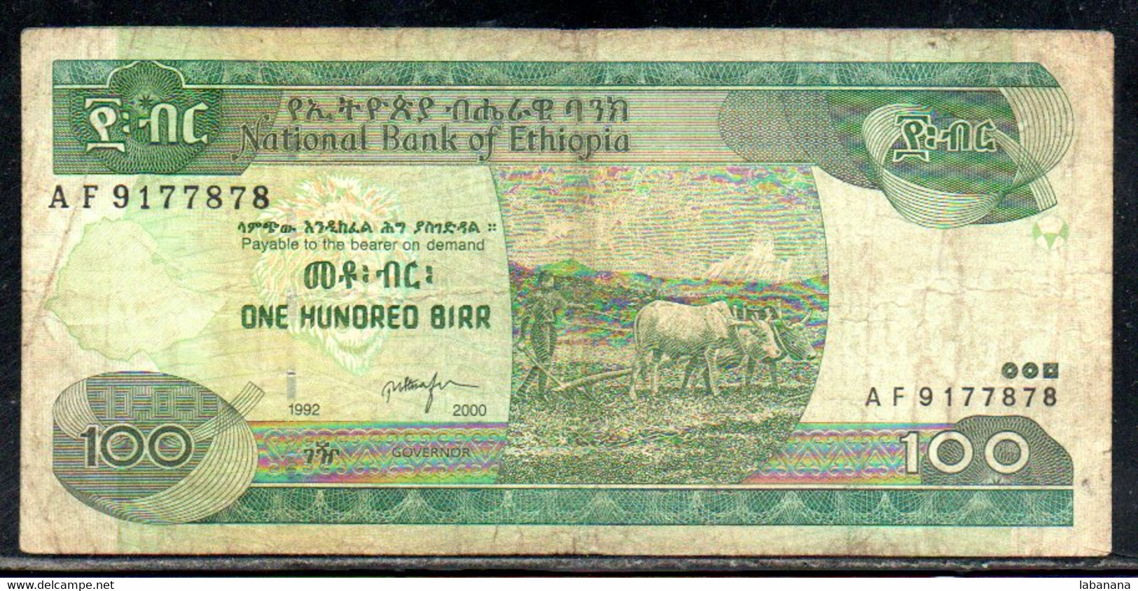 659-Ethiopie 100 Birr 2000 AF917 - Etiopia