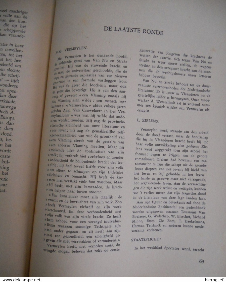 Dietsche Warande & Belfort 1945 Nr 1walschap Van Mierlo Westerlinck Van Cauwelaert Muls Gysen Toussaint Van Boelaere - Literature