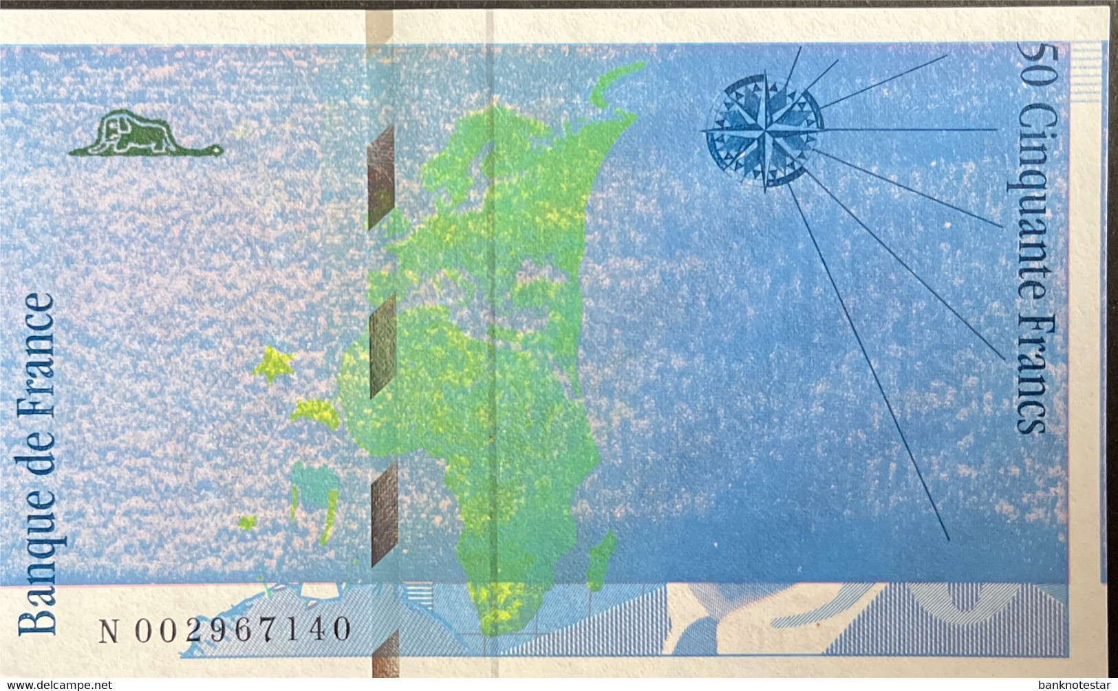 France 50 Francs, P-157 - UNC - TOP RARE PRINTING PROOF - Please Read Description - 50 F 1992-1999 ''St Exupéry''