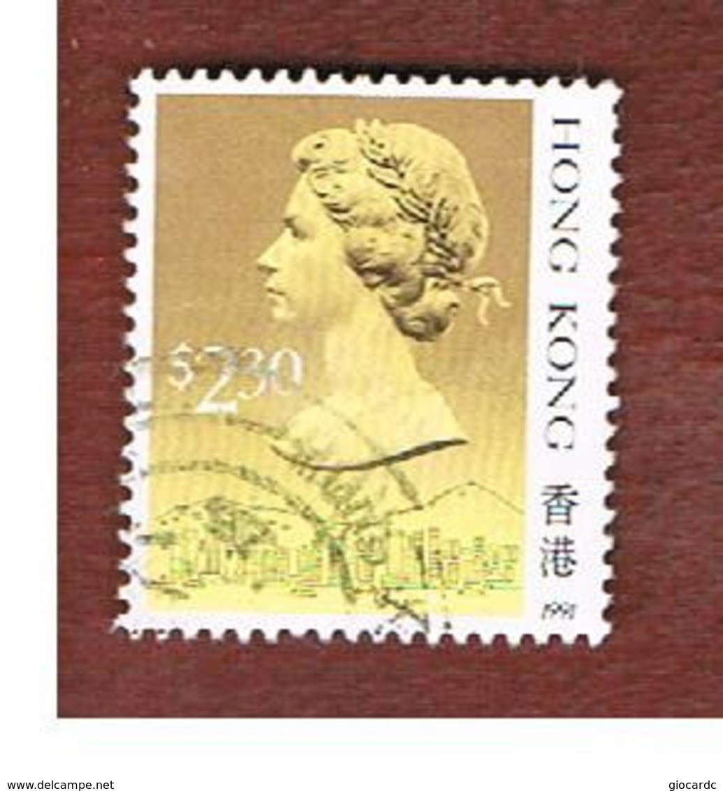 HONG KONG - MI 610  -  1991  QUEEN ELIZABETH II   2,30 ( DATED 1991) - USED ° - Usati