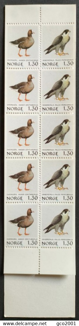 NORVEGE / YT Carnet C783 / FAUNE - OISEAU - FAUCON PELERIN - OIE NAINE / NEUF ** / MNH - Ganzen