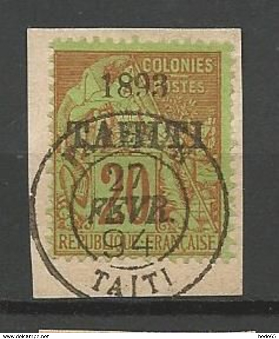 TAHITI N° 25 CACHET PAPEETE - Oblitérés