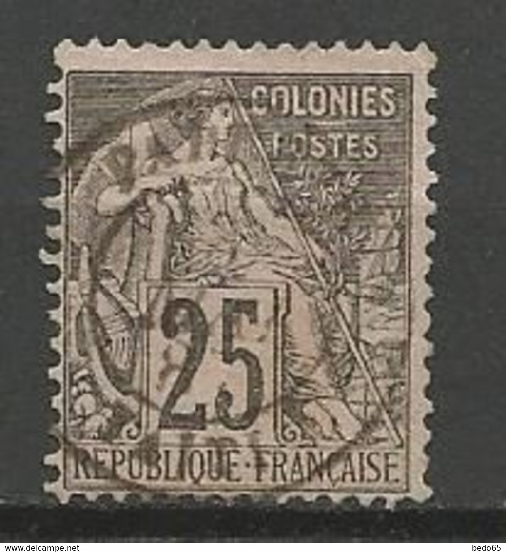 COLONIES GN N° 54 CACHET PAPEETE - Usati