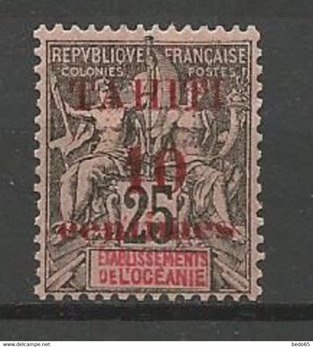 TAHITI N° 31 NEUF *  CHARNIERE  / MH - Unused Stamps