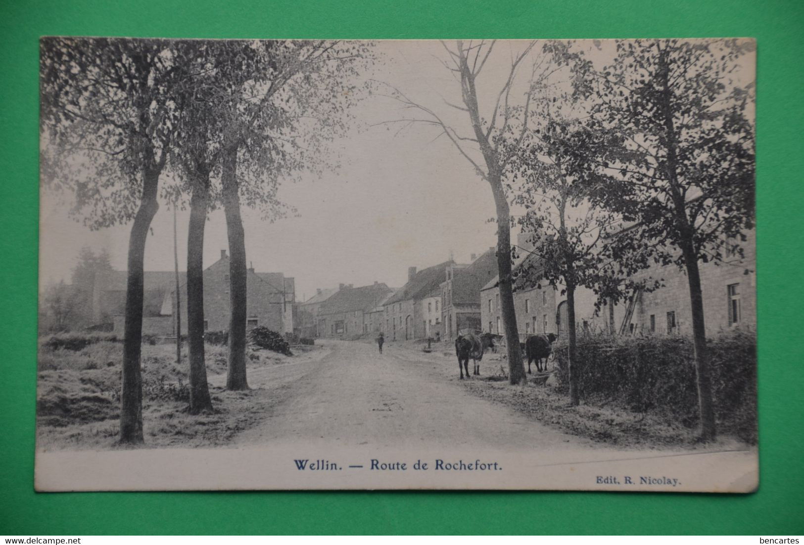 Wellin 1920: Route De Rochefort Animée - Wellin