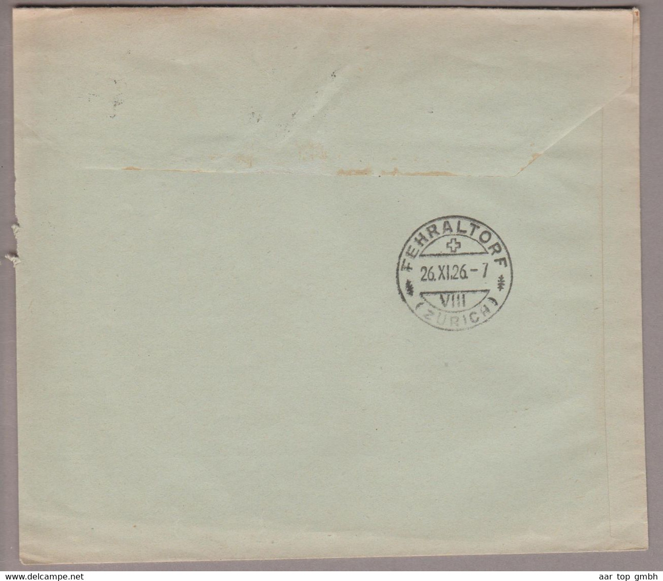 CH Portofreiheit Zu#10 20Rp. GR#836 Brief 1926-11-25 Zürich Kinderspital Zürich - Vrijstelling Van Portkosten