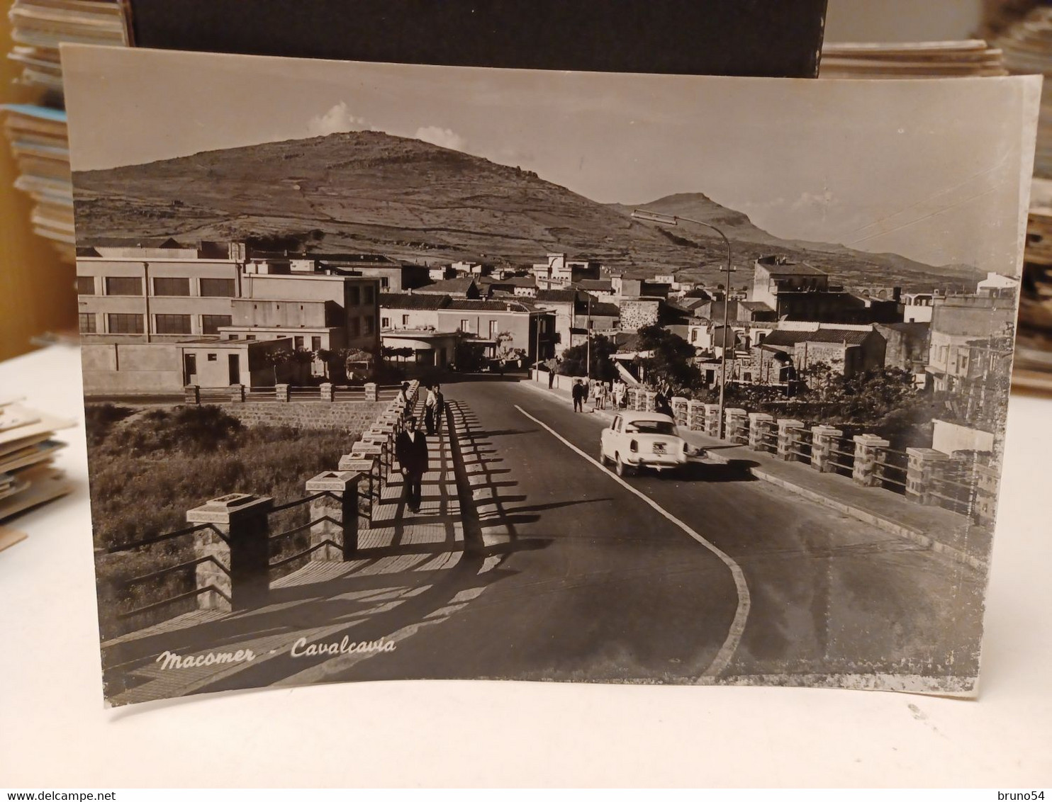 Cartolina Macomer Provincia Nuoro Cavalcavia , Auto 1960 - Nuoro